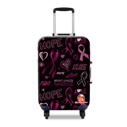 Travel Suitcase Cover- Breast Cancer