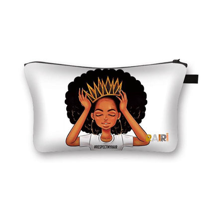 New  RAIRI-Afro Girl Cosmetic Bag